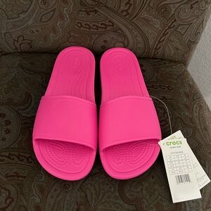 CROCS KADEE SLIDE HOT PINK SZ 8 NWT/ NO Box